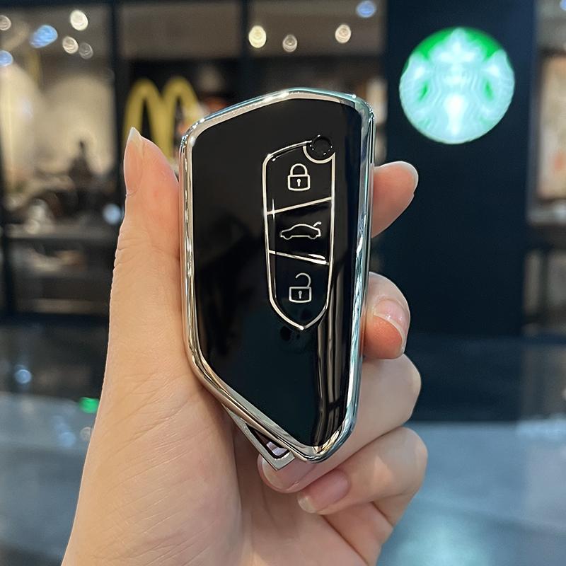 Fashion TPU Car Key Case For VW Volkseagen Golf 8 ID.3 ID.4 MK8 Cupra Skoda Octavia A8 SEAT Leon MK4 2020 2021 Formentor Tarraco