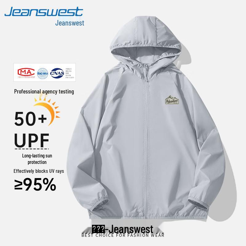Jeanswest Men's Lightweight Breathable UPF50+ Sun Protection Jacket