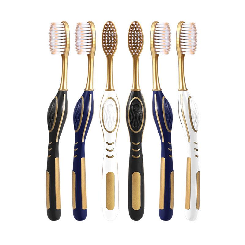 Olive Soft Bristled Wide Head Toothbrush, Suitable for Travel and Home Use, Suitable for Deep Oral Cleaning for Men and Women