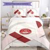 Set Biancheria da Letto Stampato Aberdeen FC 3 Pezzi Copripiumino Traspirante con Federe Biancheria da Letto Decorativa per Camera da Letto Casa