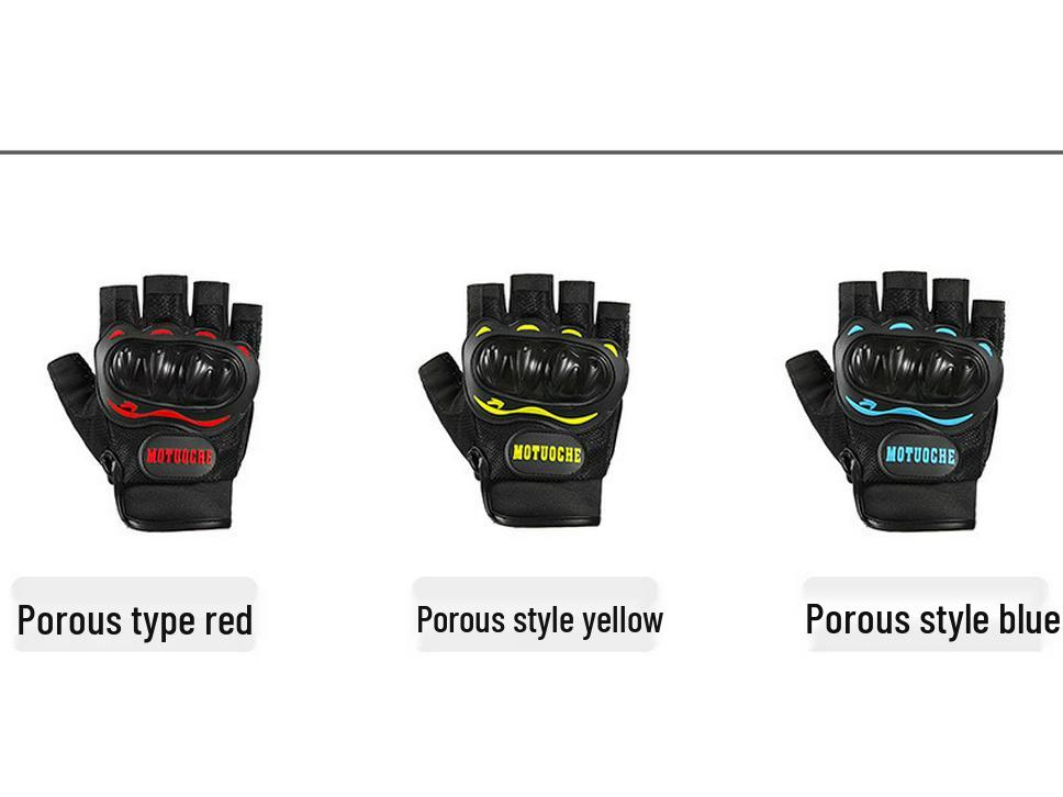 Breathable Non-Slip Summer Half-Finger Cycling & Motorcycle Gloves