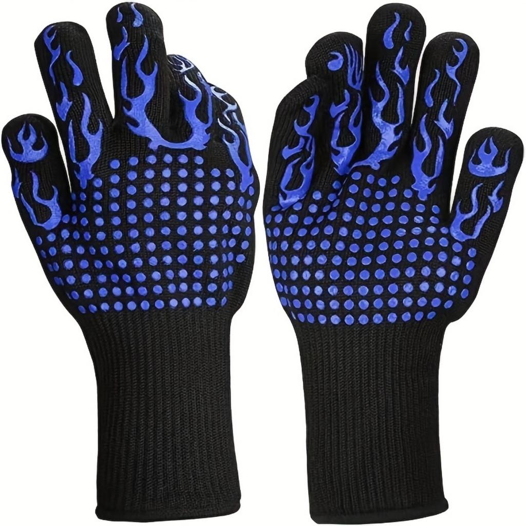 Universal Size Cooking Gloves, Heat-resistant and Non Slip Microwave Oven Baking Gloves