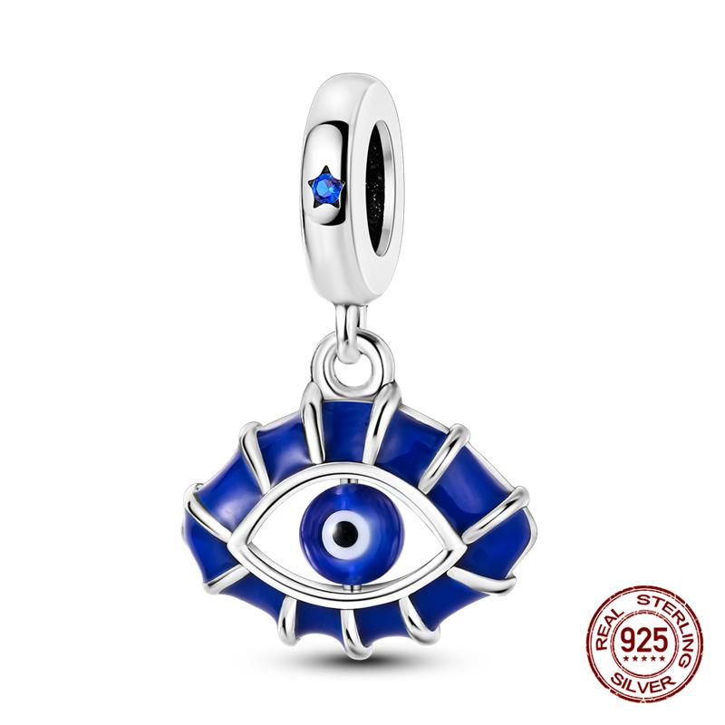 Original Charms Copper Devil'S Eye Series Charm Beads Fit 3Mm Original Bracelet For Women Diy Jewelry Gifts Making