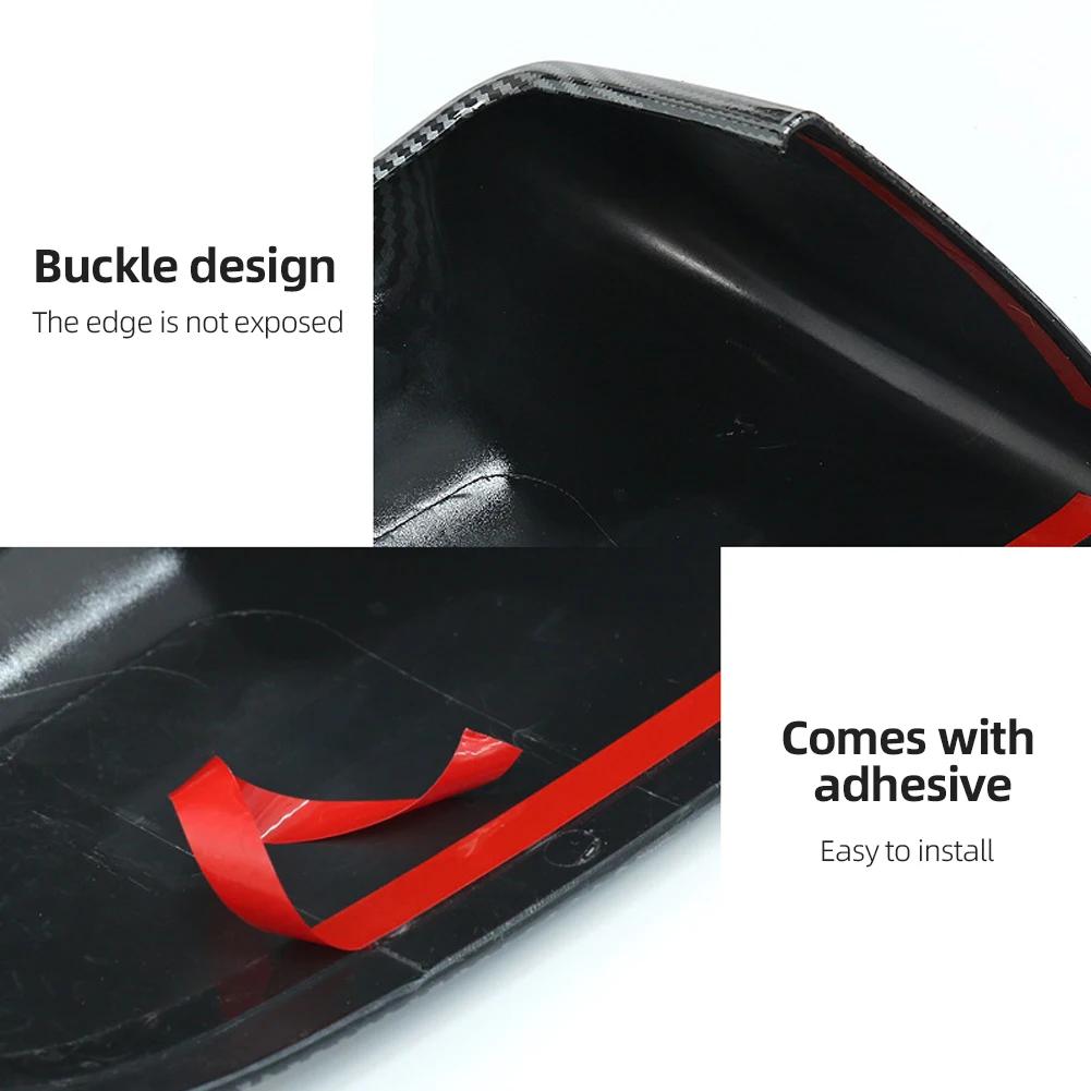 Nou 1 Pereche Capac Oglindă Laterală Ușă Mașină ABS Capac Oglindă Retrovizoare Adeziv Pentru Tesla Model 3 Model Y 2021-2024 Accesorii Auto Exterior