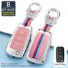 Zinc Alloy Car Key Case Cover Shell Bag For Volkswagen VW Bora Polo Tiguan Jetta MK Passat B5 B6 B7 B8 Golf Beetle Skoda Octavia