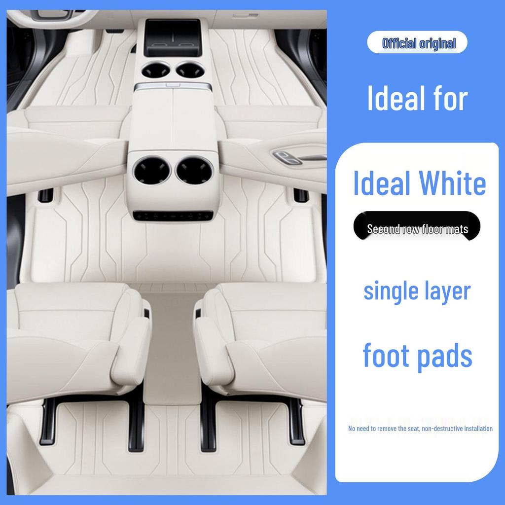Ideal i8 Full Coverage Odorless Floor Mats – Eco-Friendly Leather Car Interior Protection
