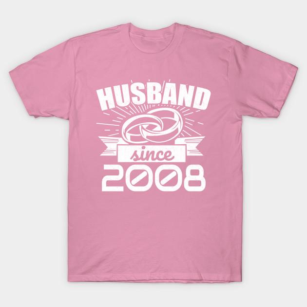T Shirt Women Husband Since June 2008 Cute Anniversary Gift Harajuku Print Kawaii Tshirt Summer Short Sleeve Female T-Shirt Top Tee