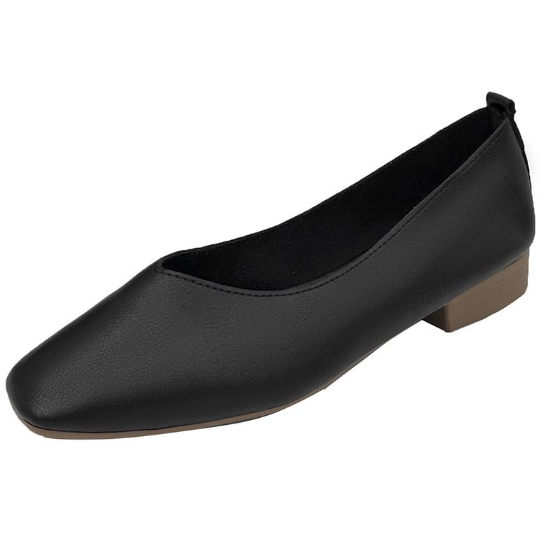 Multicolor Low Heel Women's Shoes 2024 Round Head Flat Shallow Mouth Single Shoes Casual Hundred Casual Shoes