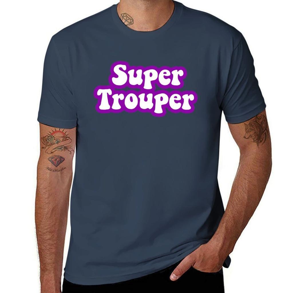 Super Trouper Tshirt Christmas Casual Tee Shirt