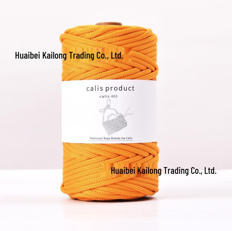 4mm Cotton-Polyester Crochet Cord for DIY Hand-Knitted Bags and Weaving