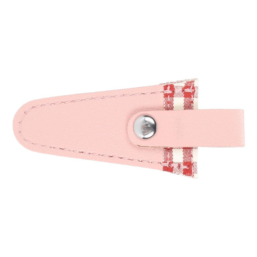 Protective Scissors Protective Cover Color Lattice PU Leather Scissors Cover For Embroidery