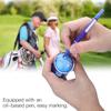 Golf Ball Liner Line Marker Drawing Template Alignment Tool with Pen Accessories (Blue)