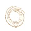 Iron Peach Heart Bracelet Elegant Temperament Multi-layer Rhinestone Pearl Bracelet Accessories