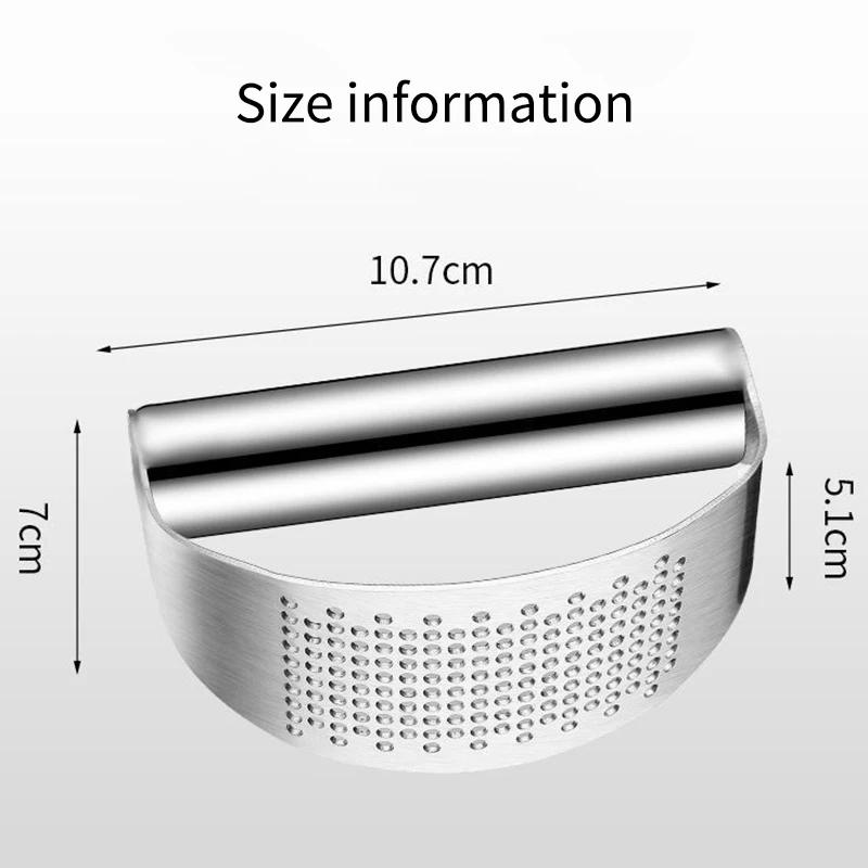 Multi-Function Garlic Press Stainless Steel Garlic Ginger Manual Vegetable Ginger Garlic Press Squeezer Crusher Kitchen Gadgets