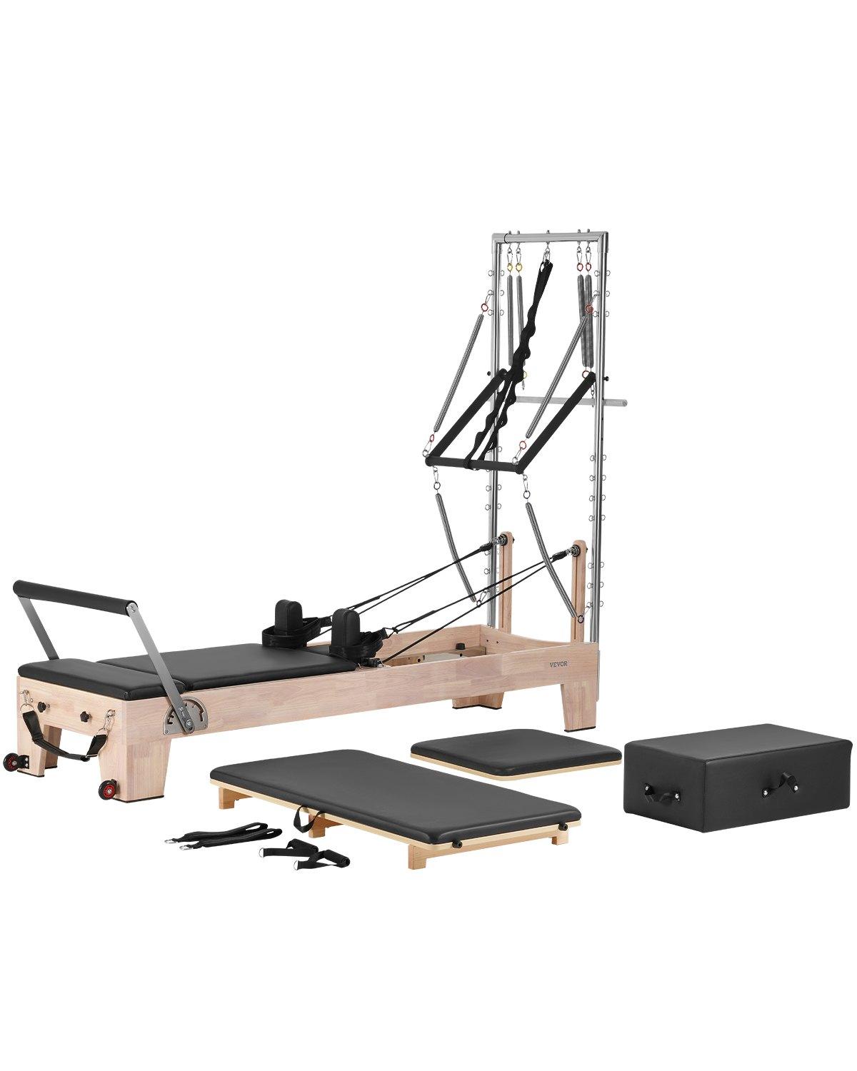 VEVOR Pilates Reformer, Wooden Pilates Machine