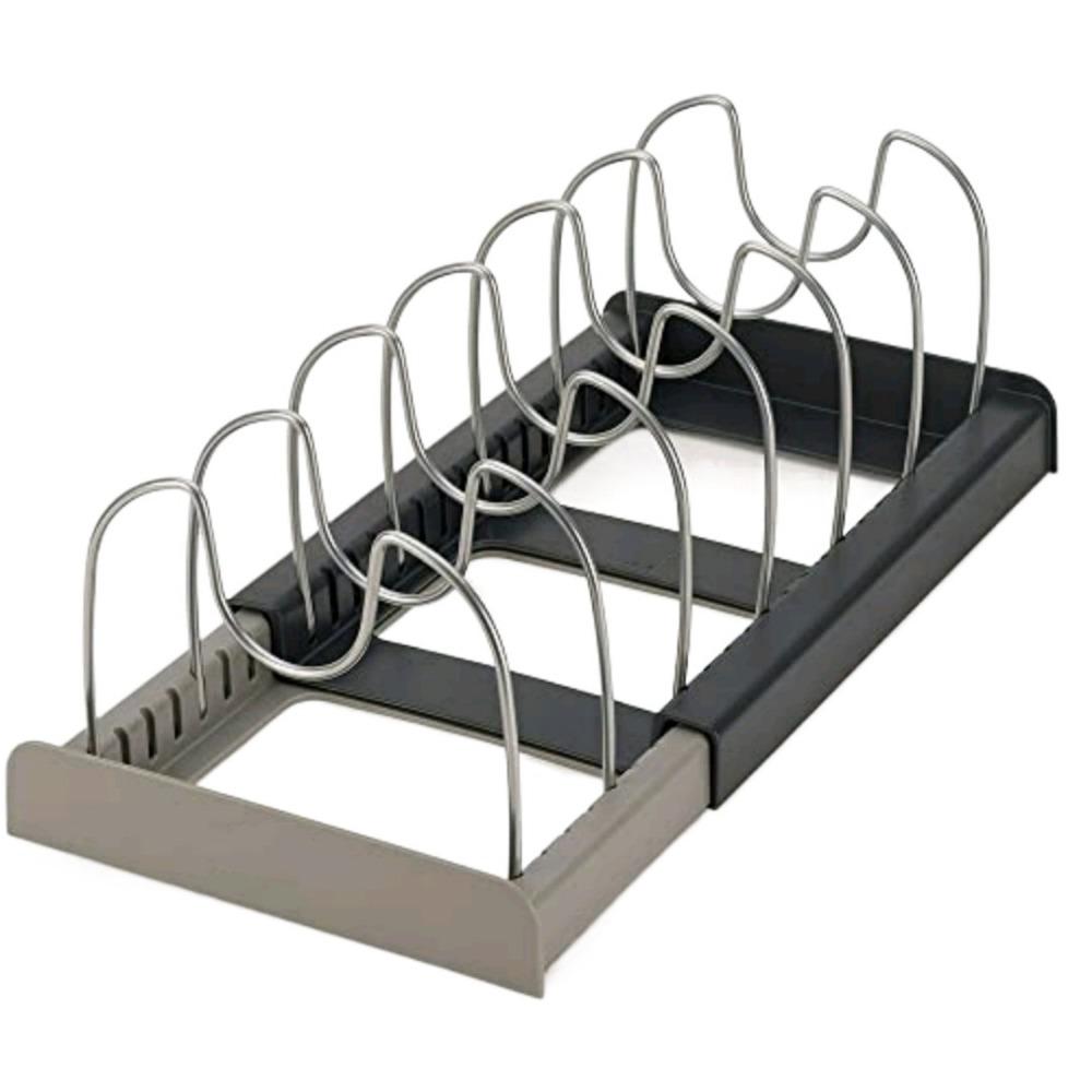 Expandable Pot Lid Holder Stainless Steel Cookware Dish Rack Kitchenware Storage Rack  Kitchen