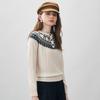 Comon Boca Damen Dicker Fair Isle Rundhals Wollpullover