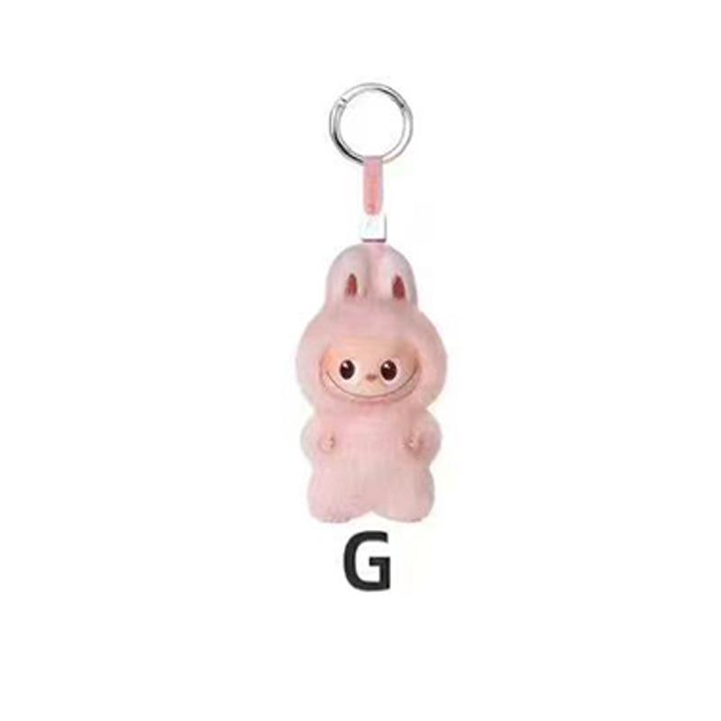 POP MART Fourth Generation Small Pendant Vinyl Face Plush Doll Keychain Blind Box