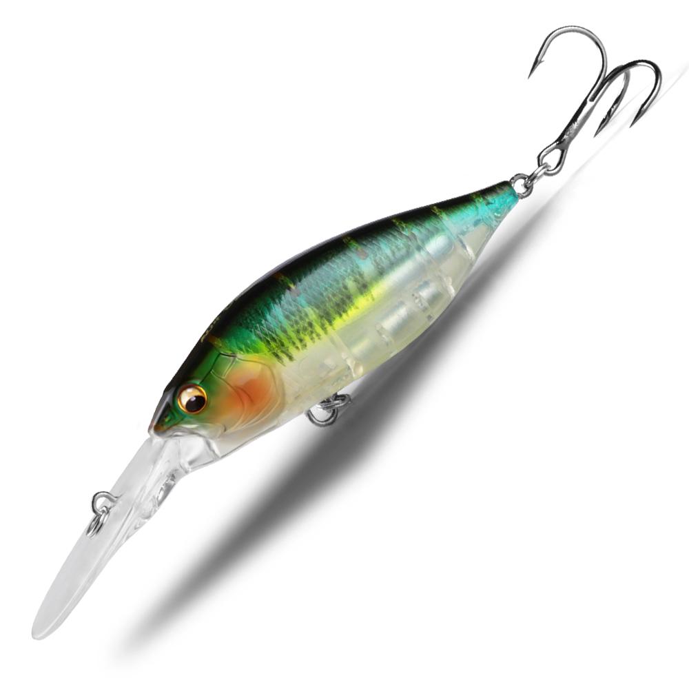 BEARKING 70mm 15g Mergulho 3m Sistema de Peso Magnético Iscas de Pesca Minnow Crank Wobbler Qualidade Pesca Tackle Ganchos Para Pesca