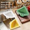 Magnetic Sink Drain Basket Triangle Vegetable and Fruit Drainage Basket Food Waste Filter Collector Kitchen Storage Organizer