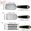 Kitchen Cheese Grater & Lemon Zester, 3 Graters Set, Razor-Sharp Stainless Steel Blade, Ergonomic TPR Handle