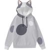 Bluey Cat Ear Hoodie 3D Digital Print Graphic Pullover Streetwear Unisex Couple Sweatshirt