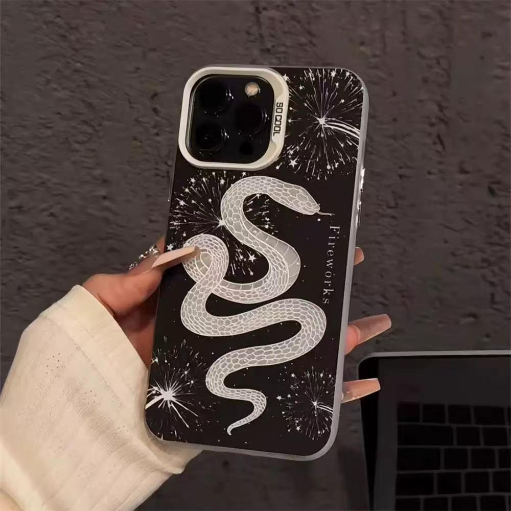 Auspicious Snake Phone Case for Apple iPhone 17/16 Pro Max/15 Pro/14/13/12