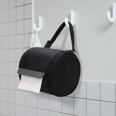 Hanging Toilet Paper Holder Cover with Adjustable Strap Reusable Foldable Tissue Storage Bag