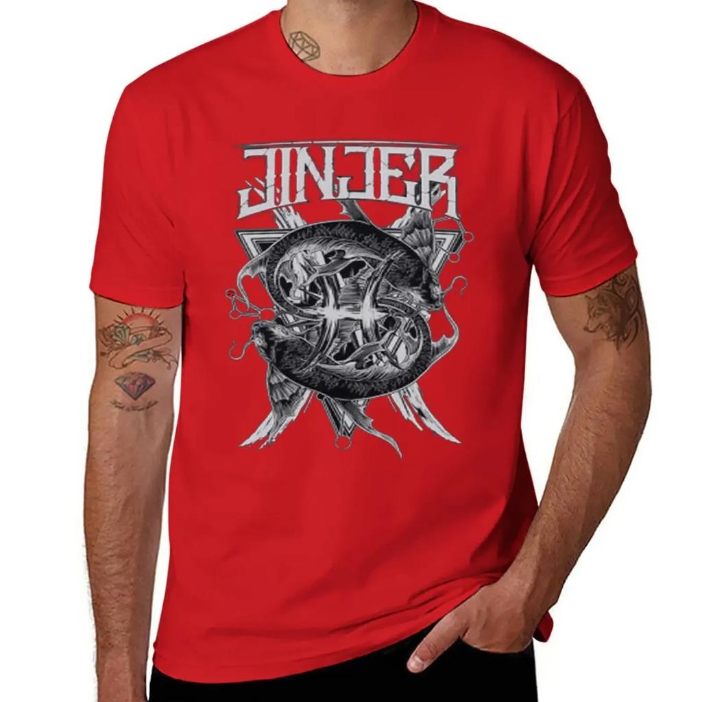 The Best Cool Jinjer T-Shirt Plus Size Tops Summer Tops T-shirt Men