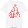 Regalo di Compleanno Divertente Amore Retro Guanti da Box Rossi Regali Regalo Boxer T-Shirt Abbigliamento Uomo Streetwear T-Shirt Grafiche Harajuku
