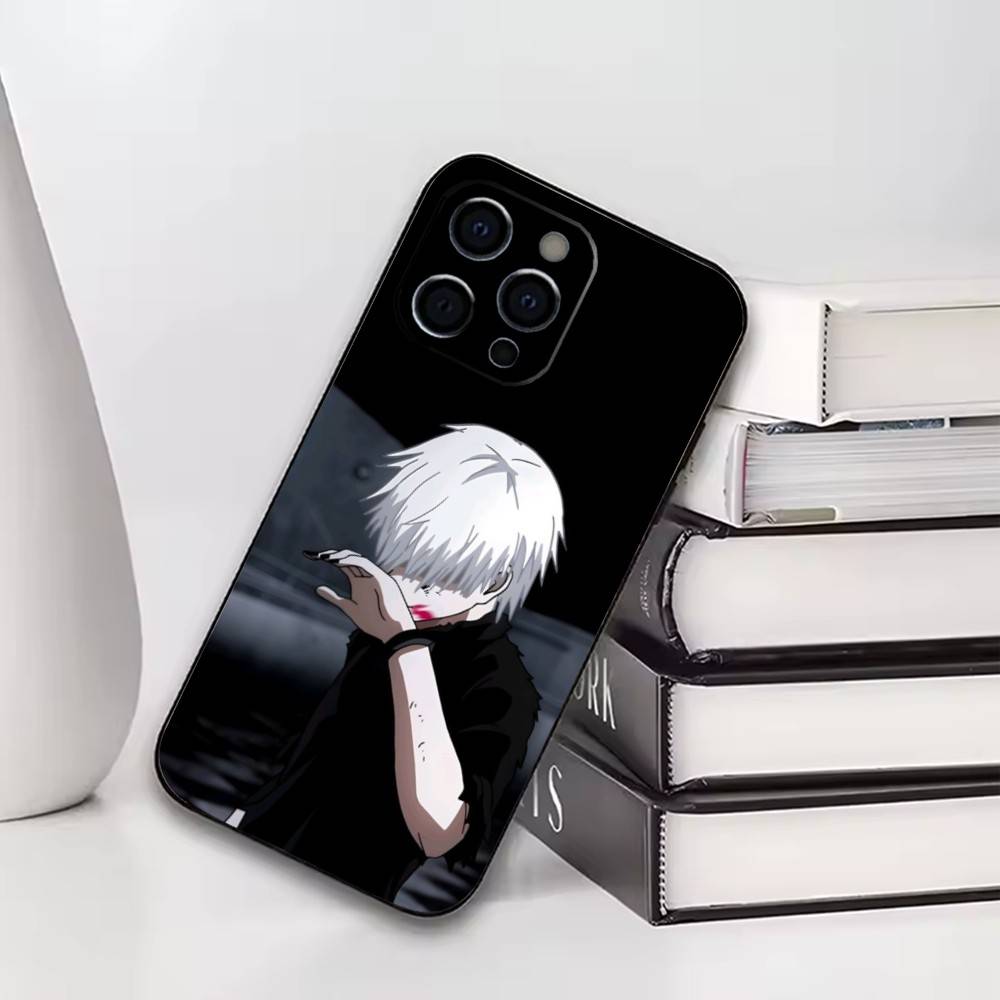 Tokyo Ghoul Ken Kaneki  Phone Case For iPhone17,16,15,14,13,12,11 Plus,Pro Soft Silicone Black Cover