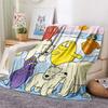 Barbapapa Flannel Blanket, High quality Comfortable for All Seasons, Home Decor, Warmth and Comfort