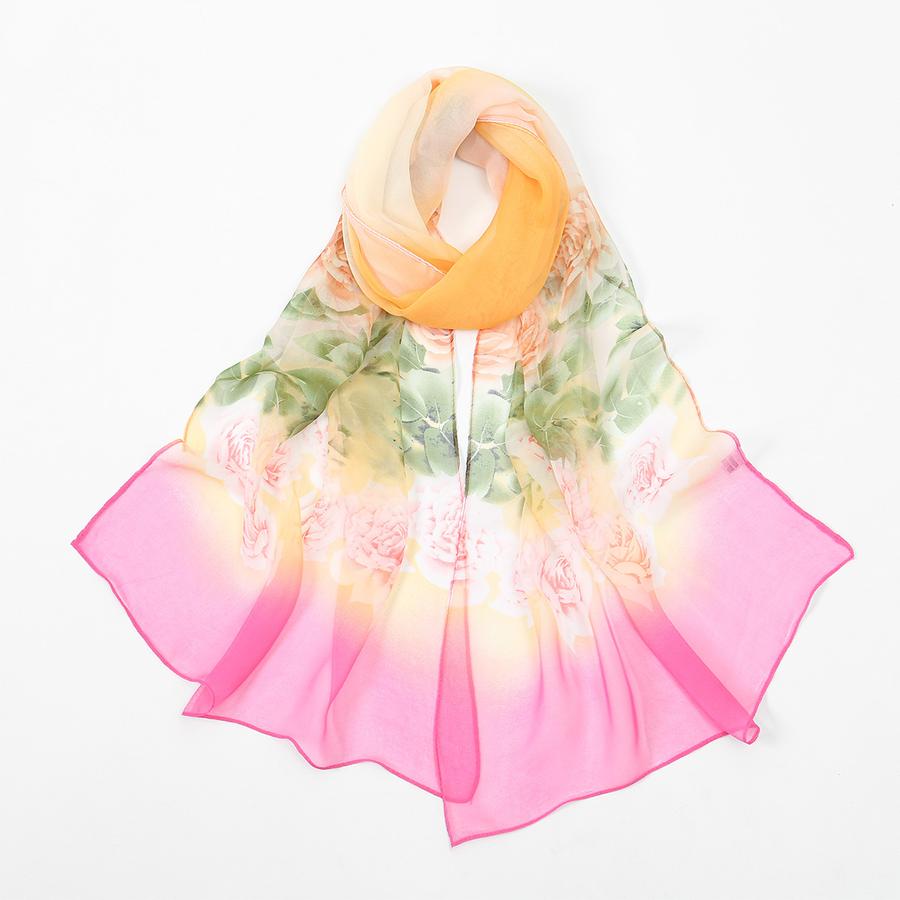 Summer Fashion Chiffon Sunscreen Scarf High-End Beach Towel Women's Decoration Scarf Shawl