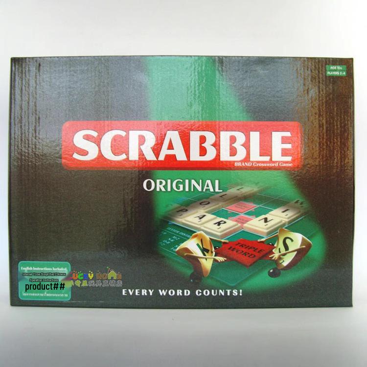 SCRABBLE Gioco di Ortografia Alfabetica Multilingue: Gioco da Tavolo di Apprendimento Inglese, Francese, Spagnolo