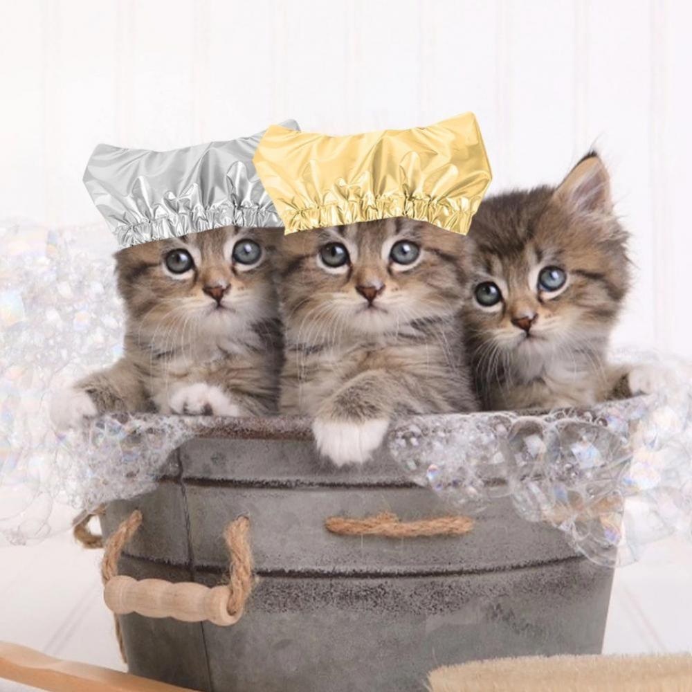 Adjustable Elastic Universal Ear Prevention Cover Cat Bathing Cap Dog Accessories Dog Shower Cap