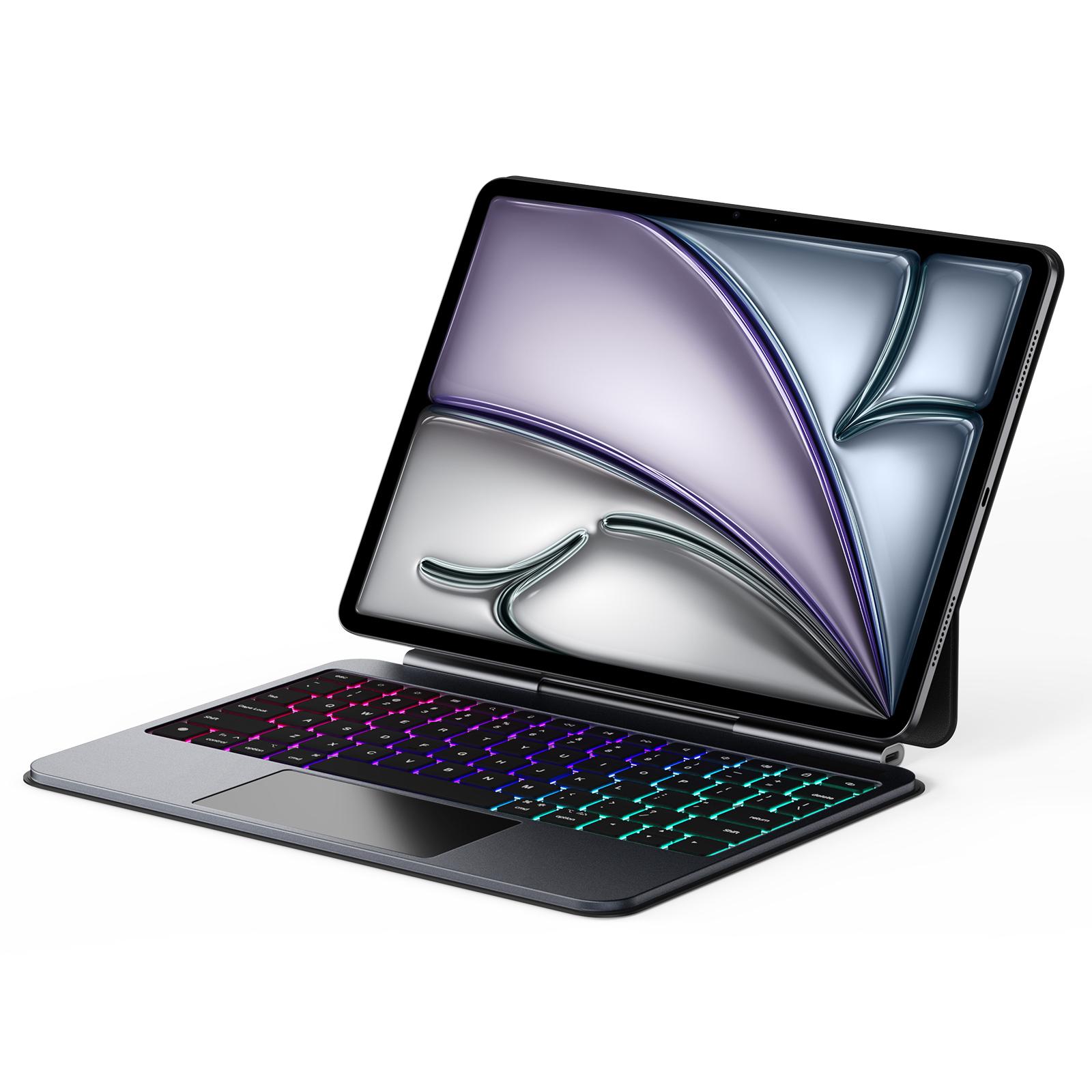 

DUX DUCIS MK Pro For iPad Air 11 (2025)/(2024)/Air (2022)/(2020)/Pro 11 (2022)/(2021)/(2020)/(2018) Case+Aluminum Alloy Magnetic Floating Keyboard A