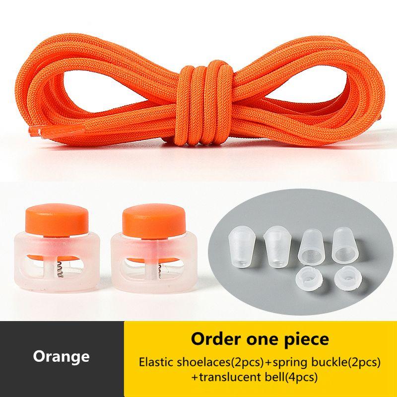 Elastic Round Lock Shoe Laces No Tie Shoelace Children's Sneakers Shoelaces Without Ties Kids Adult Laces for Shoes Shoestrings