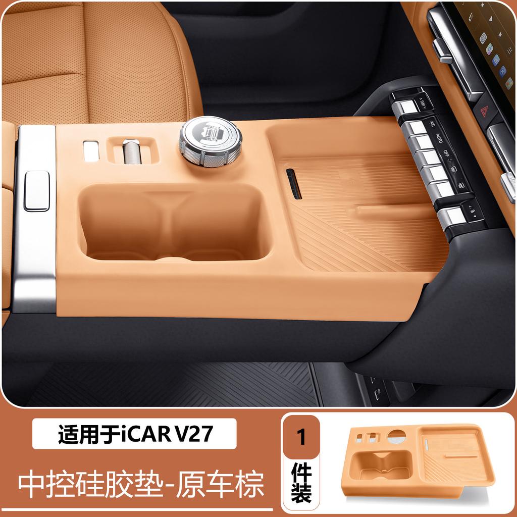 For Chery iCAR V27 Window Lift Switch Button Panel Silicone Protective Pad Anti Dirty Wear Resistant Interior Decoration Cover