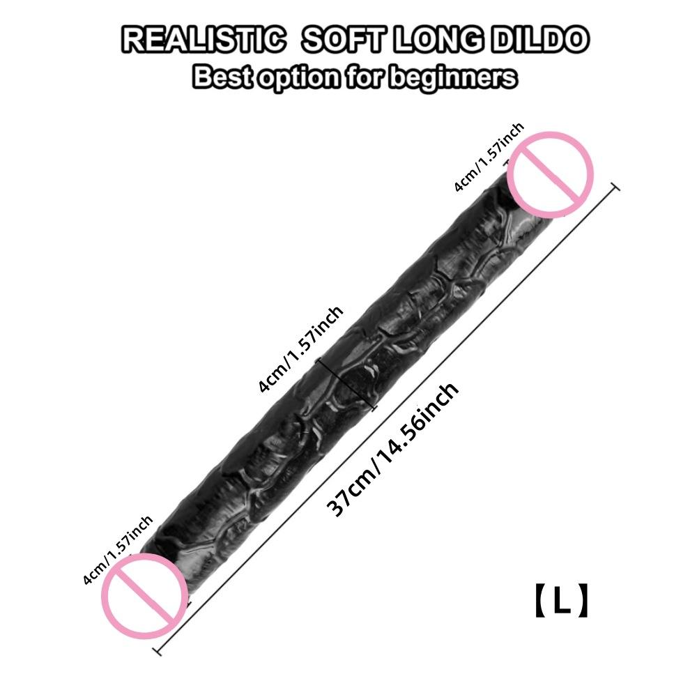 Colorful Bold Large Simulation Double-Headed Dragon Penis Lala Gay Women's Sexy Sex Product Dildo TPE