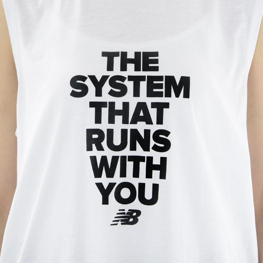 New Balance Sleeveless Shifted Boxy Tank Top WT Women's (WT41553) (White)