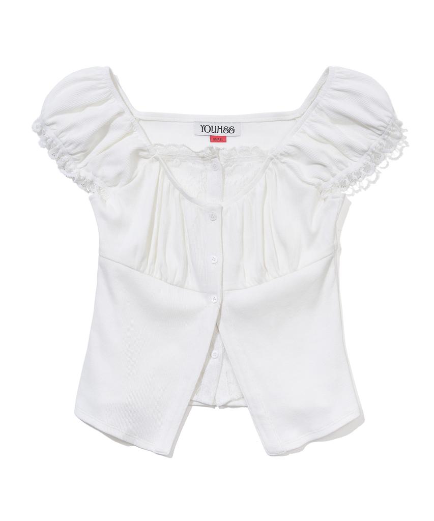 YOUHEE Layered Blouse_White