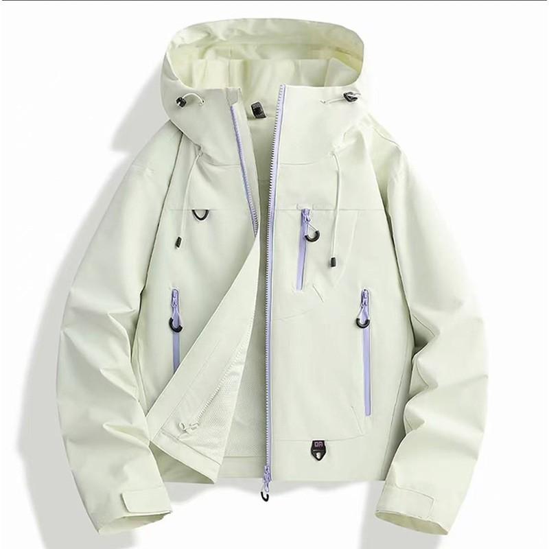 Men Women 3-in-1 Waterproof Windproof Hiking Jacket With Removable Fleece Liner Outdoor Activities