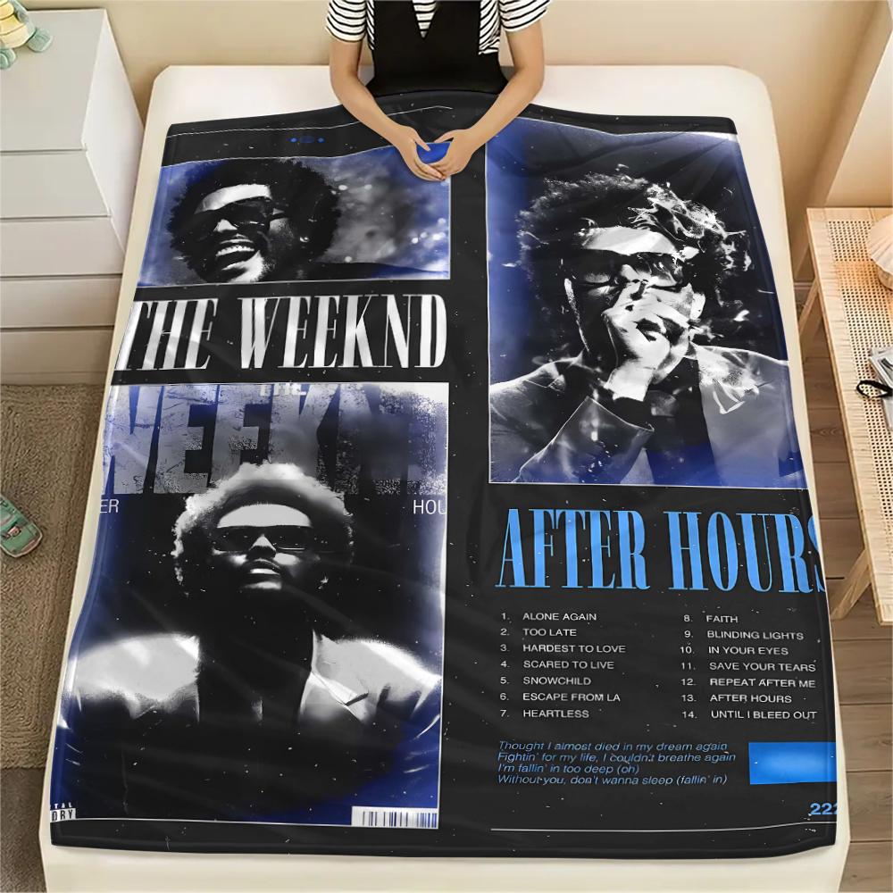 1 Pezzo Coperta in Flanella con Stampa The Weeknd, Alta Qualità Confortevole per Tutte le Stagioni, Arredamento per la Casa, Calore e Comfort, Perfetta per Regali di Natale