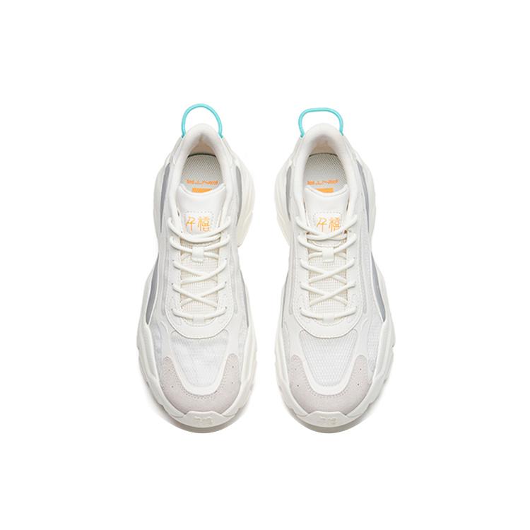 New Anta Millennial Cushioning Anti Slip And Wear Resistant Low Top Casual Shoes Women's Ivory White 122228890-5