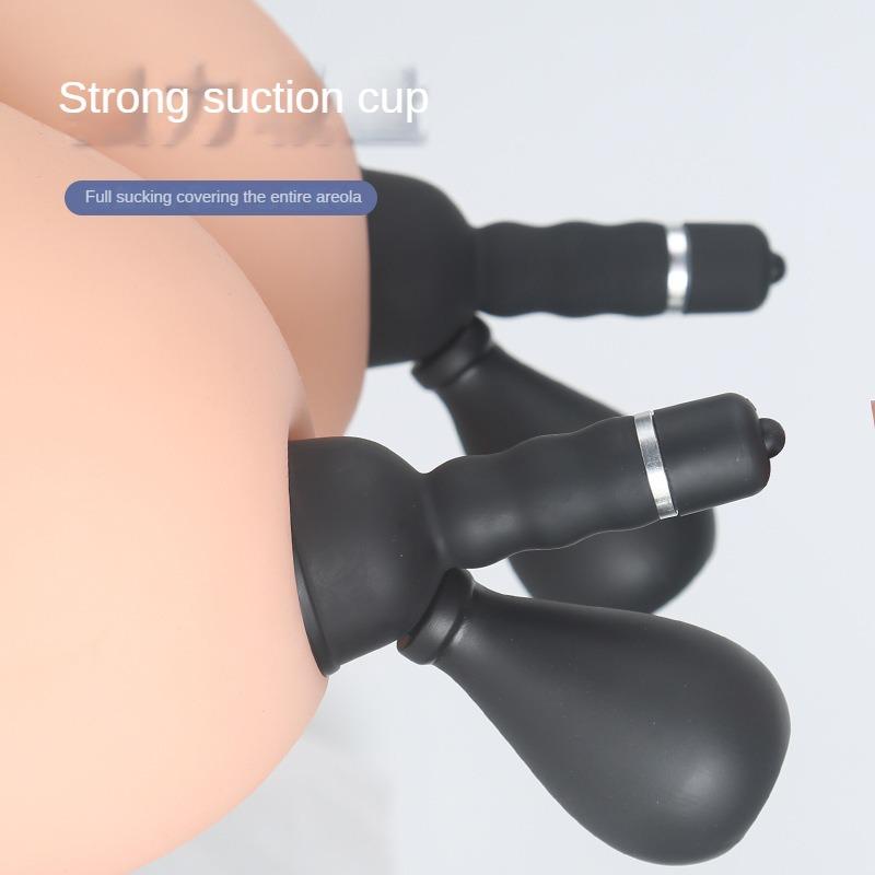 Doppelfunktions-Milchpumpen-Massagegerät, vibrierender Nippelsauger, Vakuum-Spielzeug für Erwachsene