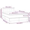 VidaXL Sommier à Lattes de Lit avec Matelas et LED, Lit Rembourré, Lit Double, Lit Adulte de Chambre à Coucher Intérieur, 3270118