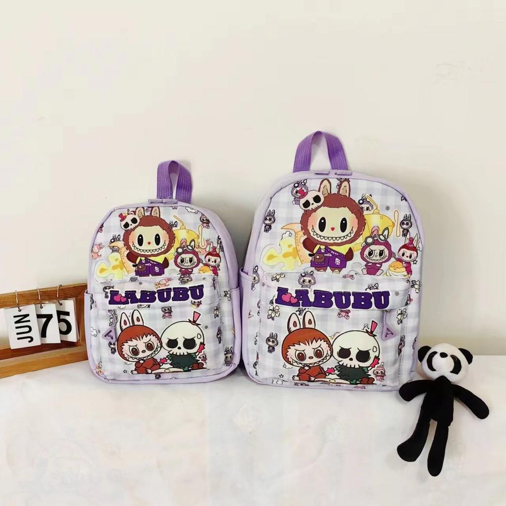 Taška POP MART dětský školní batoh kreslený roztomilý základní škola velkokapacitní batoh Rabub batoh do školky