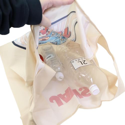 Marushin JAWS Shark Comic Eco Bag, Recycled Polyester, Large Capacity, 4985016500