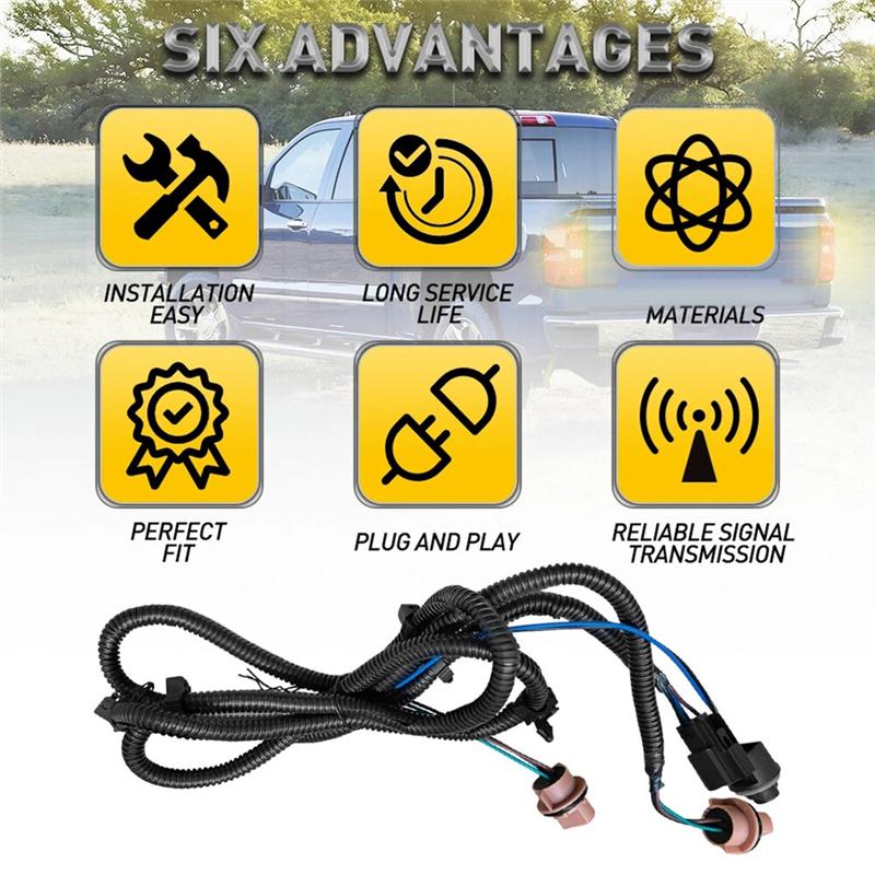 Left Driver Side Wiring Harness Tail Lamp 23295978 For Chevy Silverado 1500 2016-2019