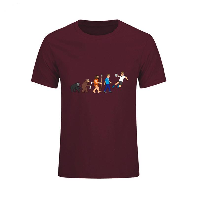 Pink Short Sleeve Custom Evolution Handball Comic Tee Shirt Men Crazy Plus Size His And Hers